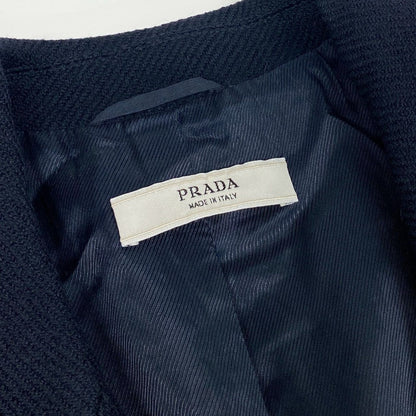 Prada Vintage Double Breasted Wool Coat 42 — view 7