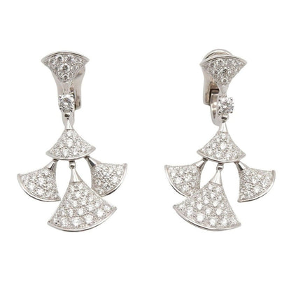 Bvlgari Earrings Divadream Diamond 18k White Gold