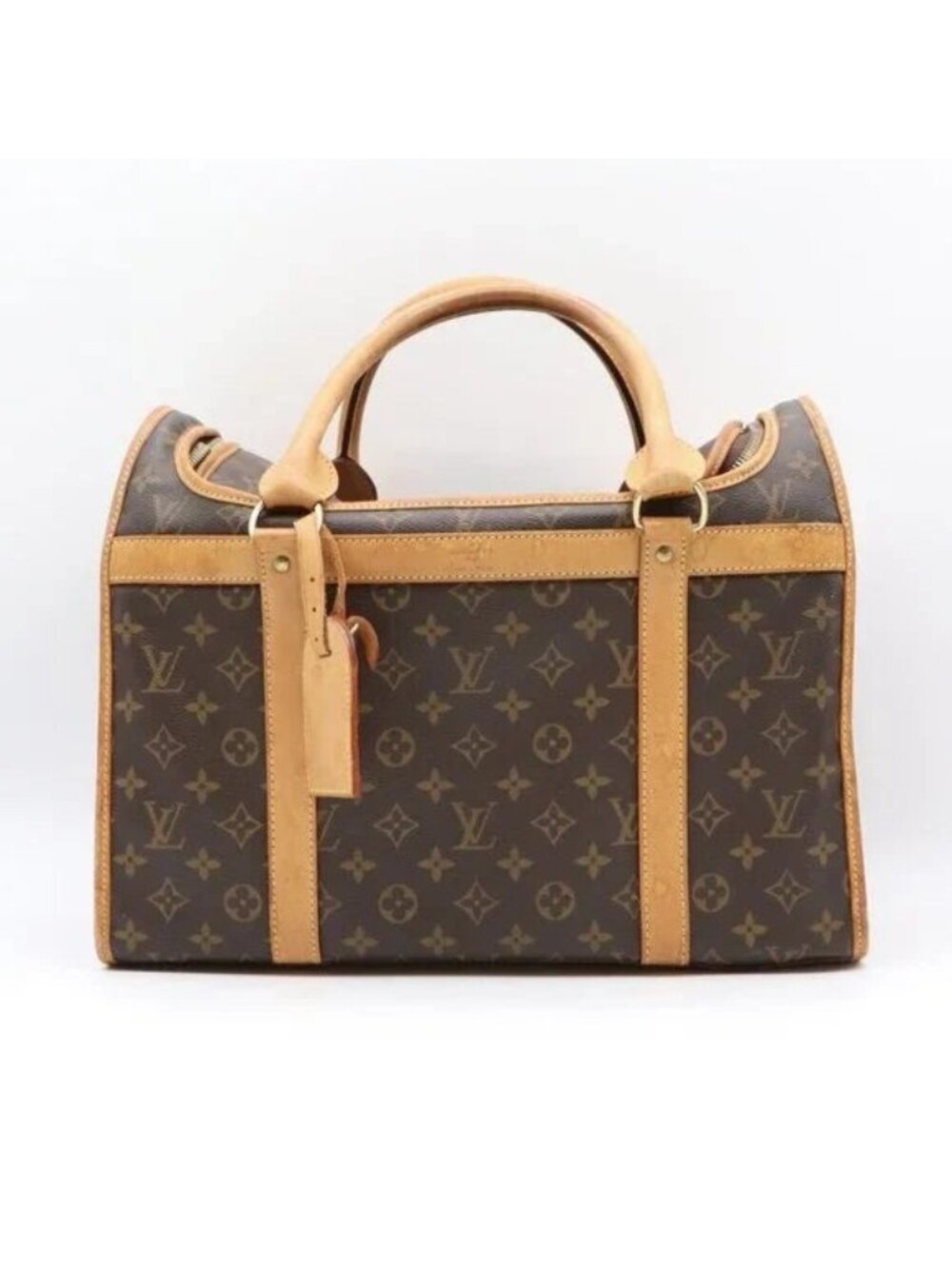 Louis Vuitton Sac Chien 40 dog Carrier Monogram Pet Travel Bag Purse