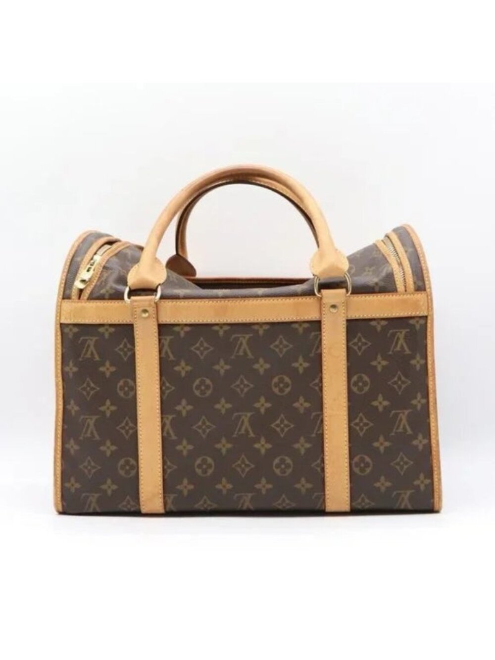 Louis Vuitton Sac Chien 40 dog Carrier Monogram Pet Travel Bag Purse