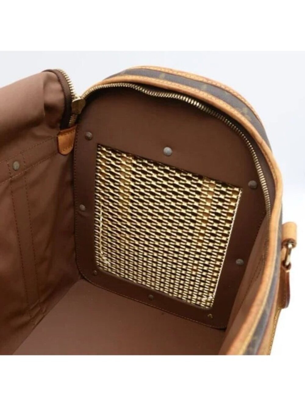 Louis Vuitton Sac Chien 40 dog Carrier Monogram Pet Travel Bag Purse