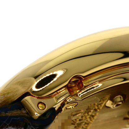 Cartier W1510956 Mini Baignoire Watch 18K Yellow Gold Leather Ladies