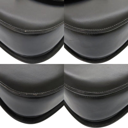 Gucci Bamboo Turnlock Vintage Leather Black Handbag Black 0715 Gucci