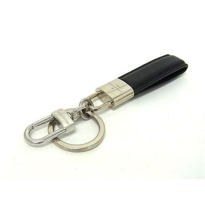 Louis Vuitton Key Holder Dragonne Padlock Black Leather Metal — view 3