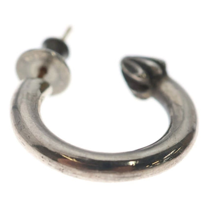 Chrome Hearts Hoop Plain Earrings Silver