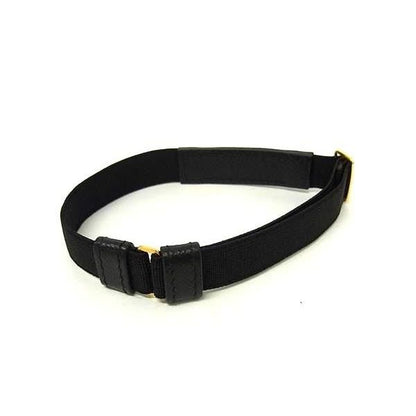 Prada Saffiano Leather Nylon Bangle Black Bracelet — view 2