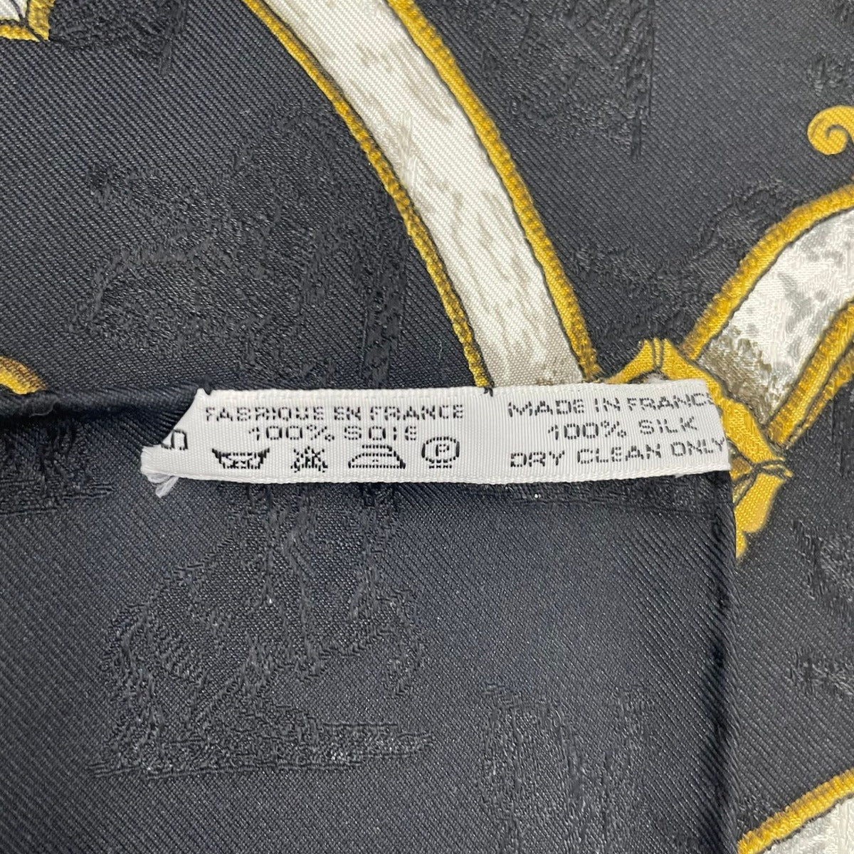 Hermes Scarf Silk Carre 90 L'instruction du Roy Imperial Studies Black — view 10
