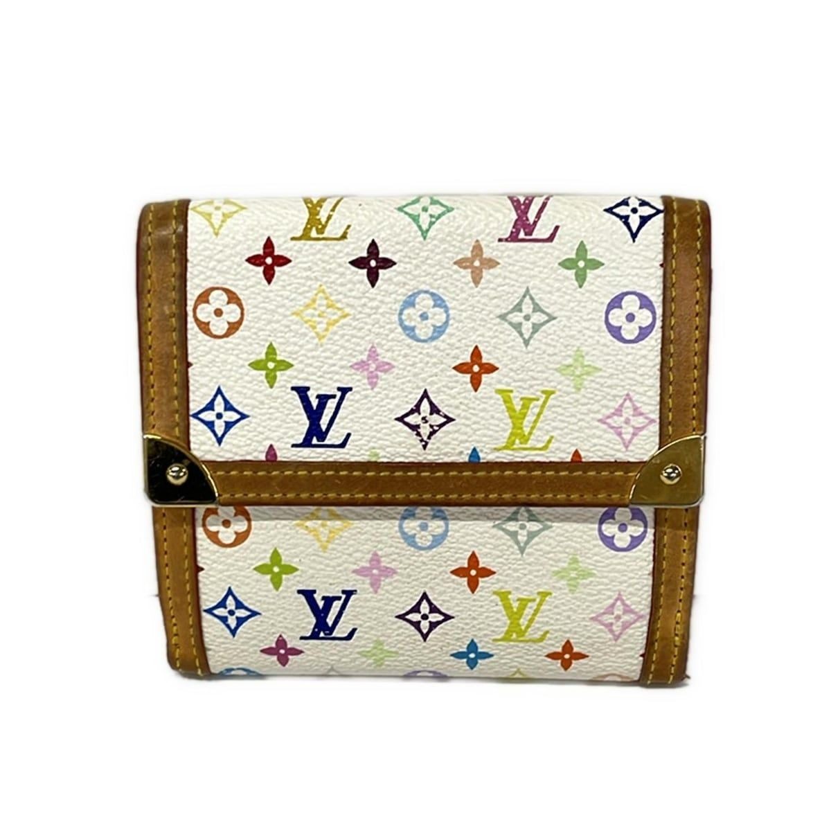 Louis Vuitton Hook Wallet Monogram Multicolor Porte Monet Billets Cult Cles