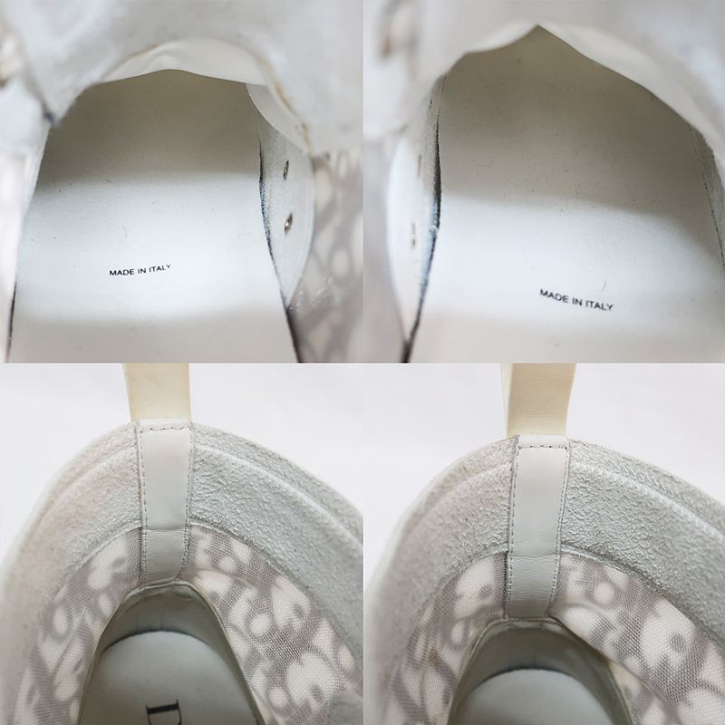 Dior Sneakers - High Cut Oblique White Notation Size 43 27cm (10.63in)