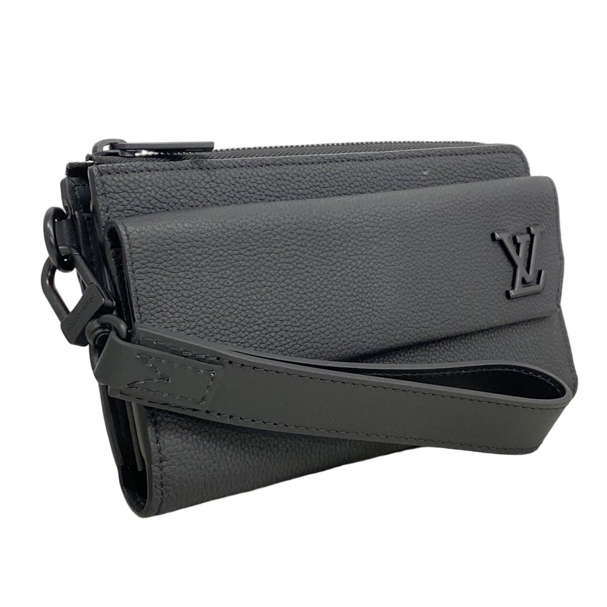 Louis Vuitton Wallet LV Aerogram Zippy Black — view 2