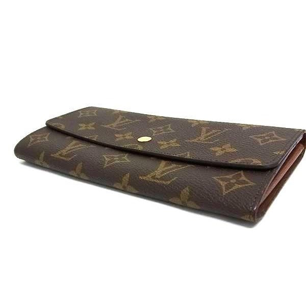 Louis Vuitton Long Wallet Monogram Pochette Porte Monet Cles Di Brown — view 2