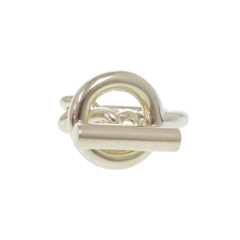 Hermes Croisette Silver 925 Size 51 Silver Ring 1172 Hermes