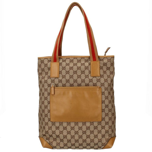 Gucci Tote Bag 019/0401 Canvas Ladies Tote Bag Beige Excellent Condition