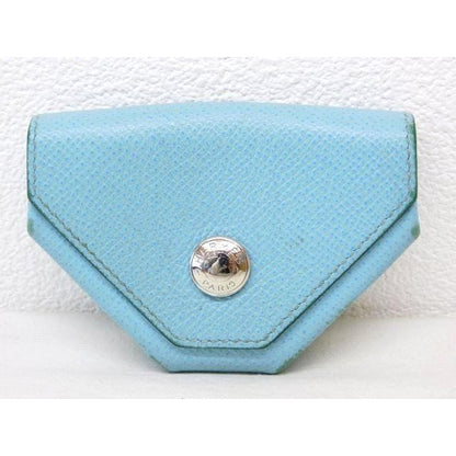 Hermes Levain Quatre Coin Purse Light Blue 8C