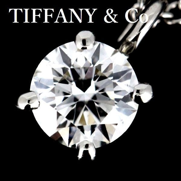 Tiffany & Co Stud 0341 CT F-Vs1-3 ex H c Diamond Necklace Pt950