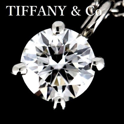Tiffany & Co Stud 0341 CT F-Vs1-3 ex H c Diamond Necklace Pt950