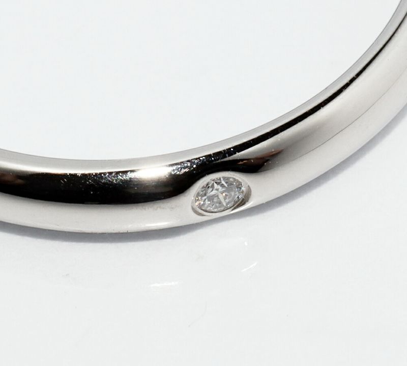 Cartier Ring Pt950 Diamond 1P (001ct) Classic Wedding Ring 1895 Wedding Ring