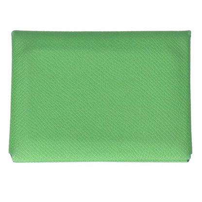 Hermes Calvi Leather Coin Case Men's Stamped B