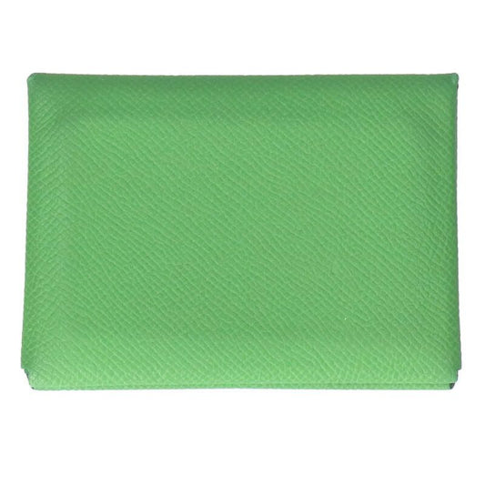 Hermes Calvi Leather Coin Case Men's Stamped B