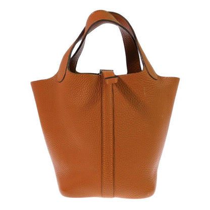 Hermes Picotin Silver Handbag Orange