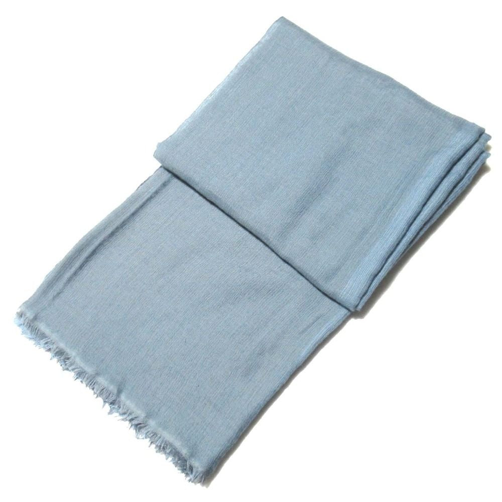 Hermes Martin Margiela Era Cashmere Silk Large Shawl Blue
