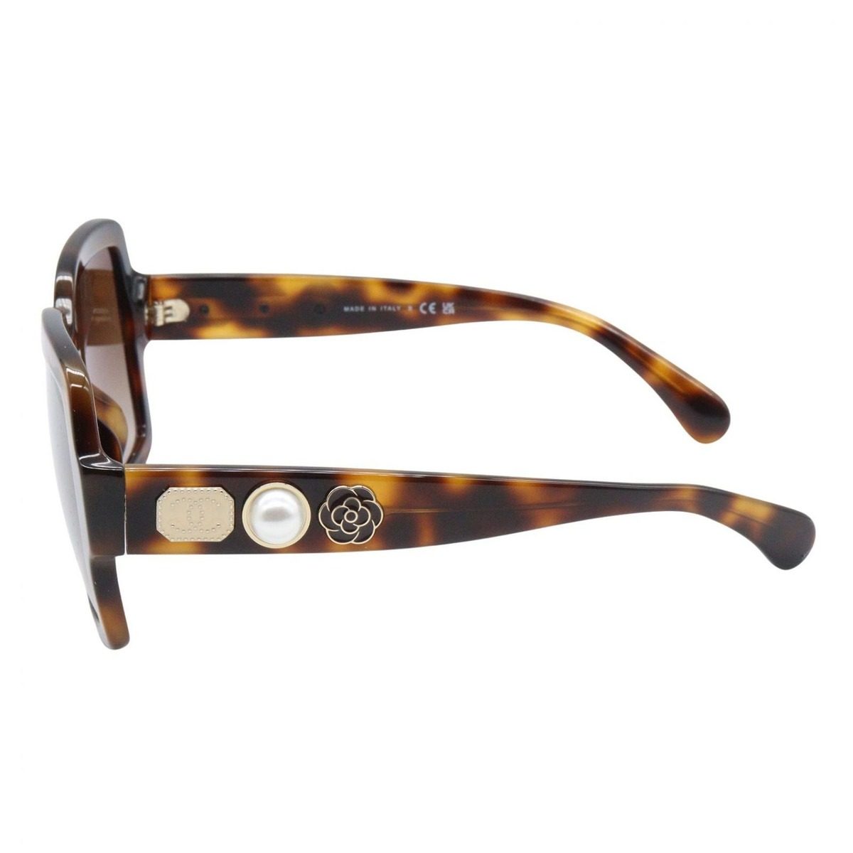Chanel Sunglasses Tortoiseshell Pattern Brown S5 Eyewear — view 3