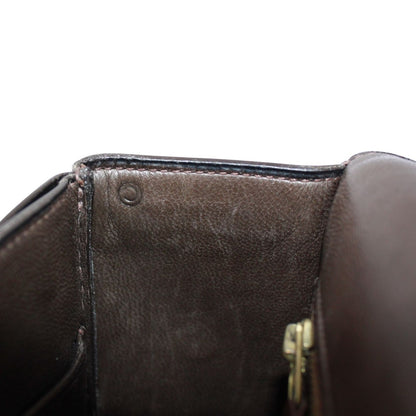 Hermes Martine Box Calf Brown Shoulder Bag Gold — view 11