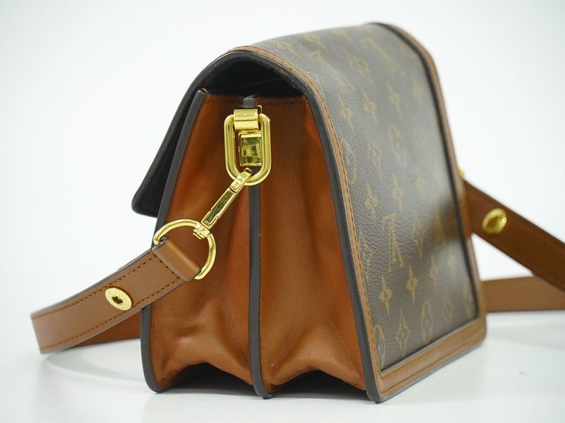 Authentic Louis Vuitton LV Dauphine MINI Monogram Reverse Shoulder Bag Pochette