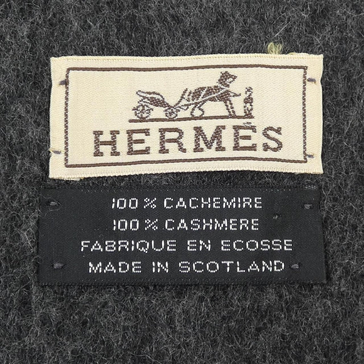Hermes Scarf Cashmere Gray — view 3