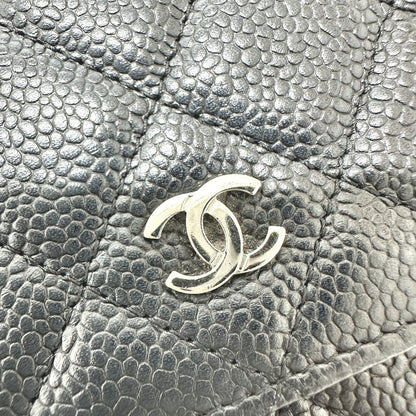 Chanel Shoulder Bag Ap0250 Caviar Skin Black