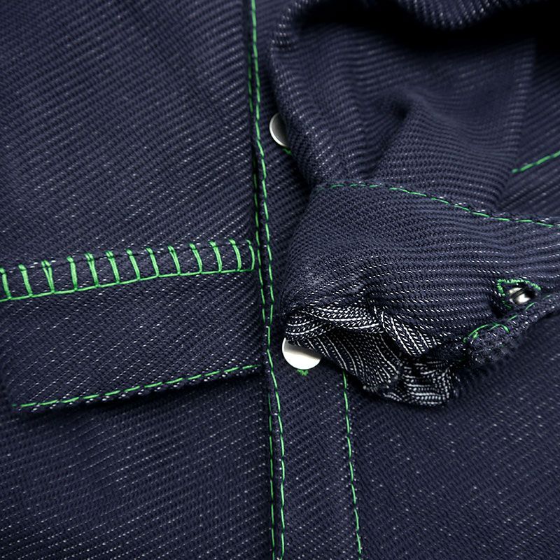 Bottega Veneta Overlock Stitch Jacket 688850 46 Navy