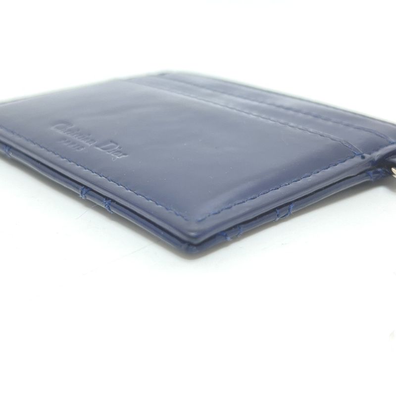 DIOR Card Case Cannage Blue