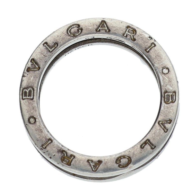 Bulgari B-zero1 Save The Children Silver Black Ceramic Ring Men's 11.5