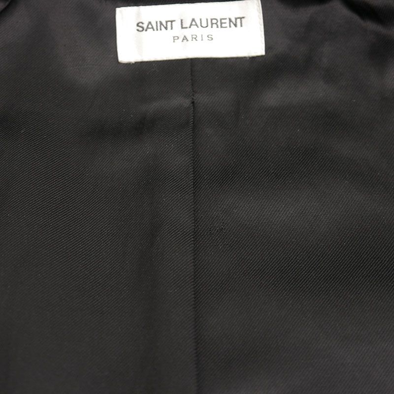 Saint Laurent Teddy Jacket 44 Black Damaged