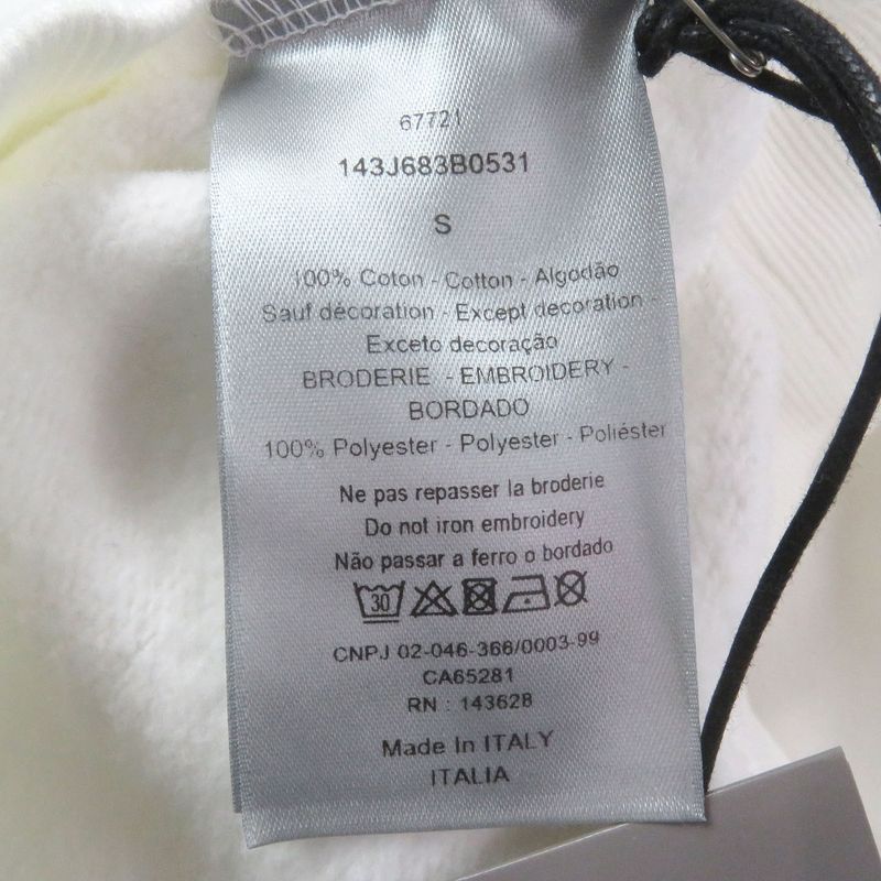 DIOR Homme 143j683b0531 Peter Doig Logo Embroidery Pullover Hoodie White S