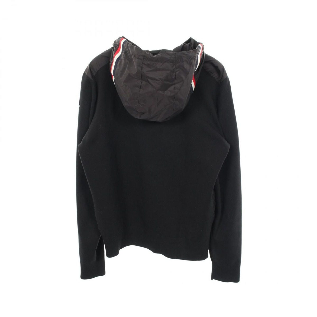 Moncler Knit Contrast Zip Up Hoodie Nylon — view 2