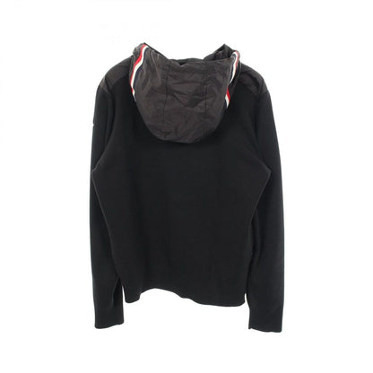Moncler Knit Contrast Zip Up Hoodie Nylon — view 2