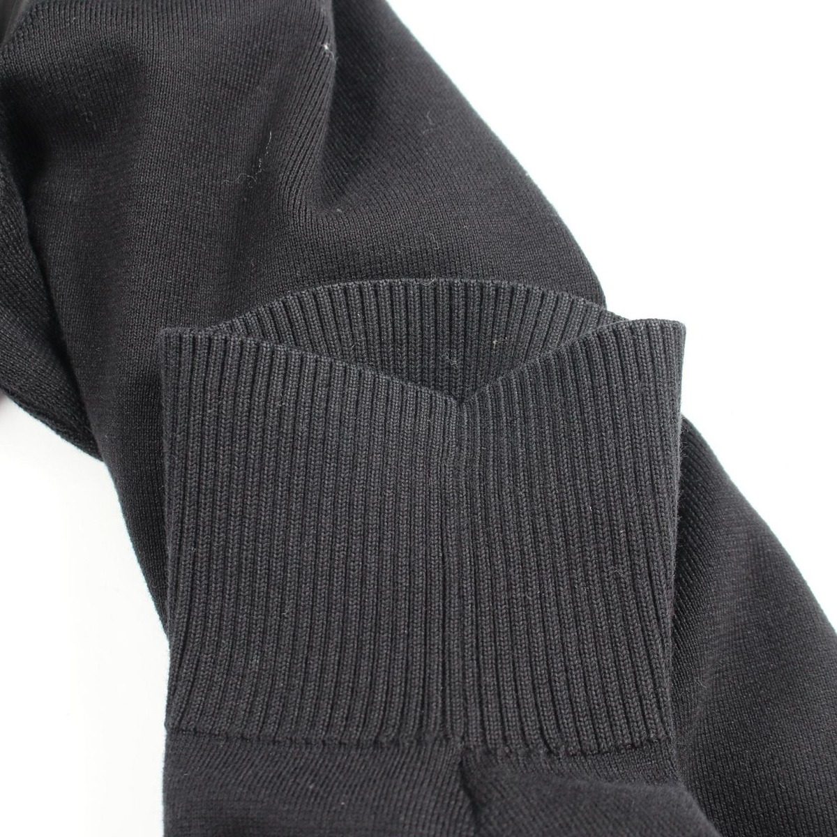 Moncler Knit Contrast Zip Up Hoodie Nylon — view 7