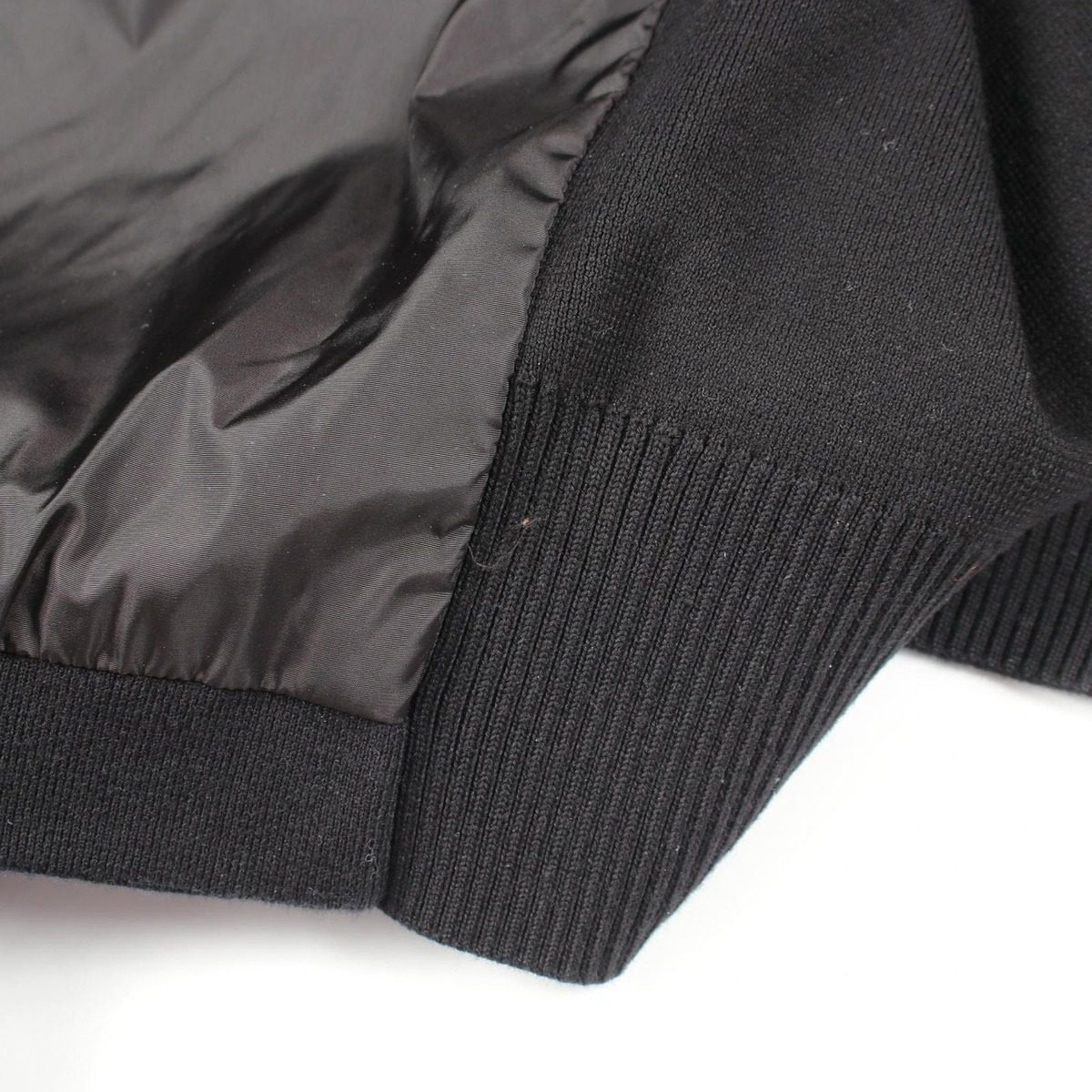 Moncler Knit Contrast Zip Up Hoodie Nylon — view 9