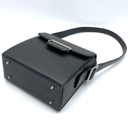 YVES Saint Laurent Yves Saint Laurent Shoulder Bag Handbag Black Leather Shape