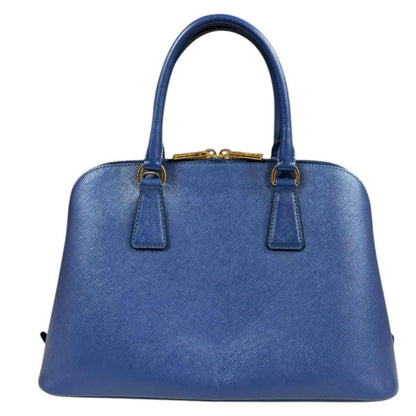 Prada Promenade Saffiano Shoulder Bag Leather Navy — view 3