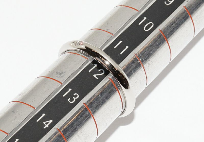 Cartier Ring Pt950 Diamond 1P (001ct) Classic Wedding Ring 1895 Wedding Ring