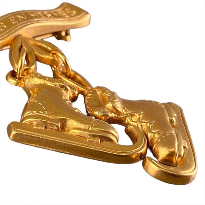 Hermes Skate Shoes Motif Brooch