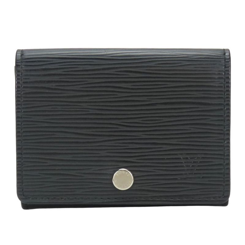 Louis Vuitton Card Case Envelop Carte De Visite M56169 Epi Leather Noir Black