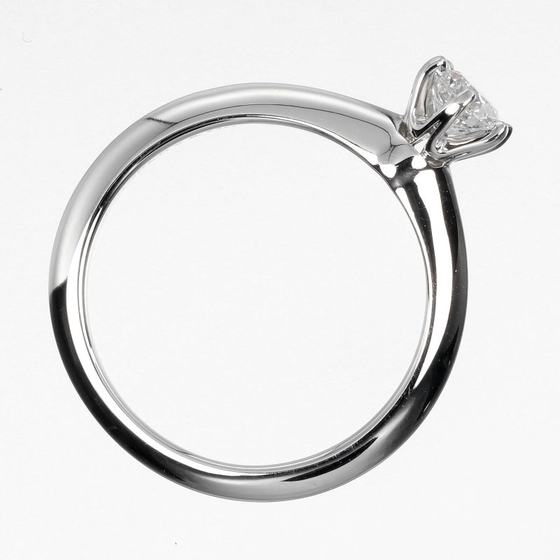 Tiffany & Co Solitaire 0.32ct Vs1/f/3ex Pt950platinum × Diamond #8 Ladies 3.3g