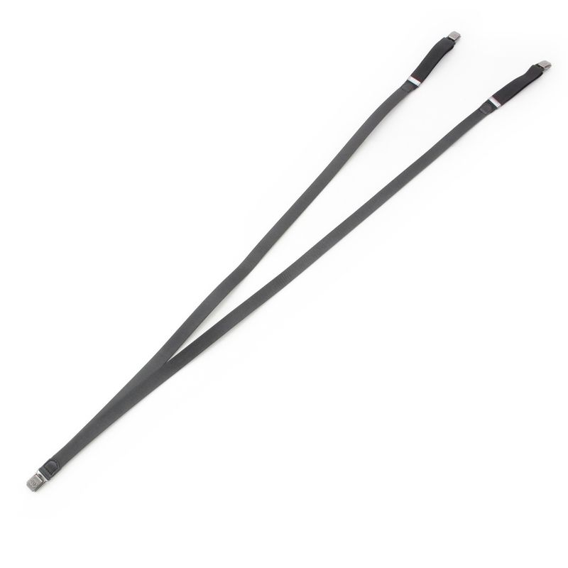 Chanel 03P Logo Coco Mark Suspenders Black