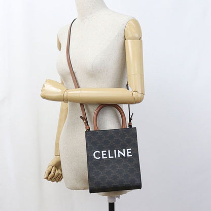 Celine Mini Vertical Cabas Triomphe Canvas 194372bzk.04lu Tote Bag PVC Ladies