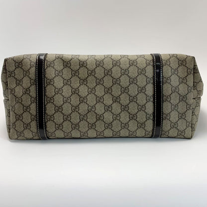 Gucci GG Supreme 197953 Beige X Brown Tote Bag