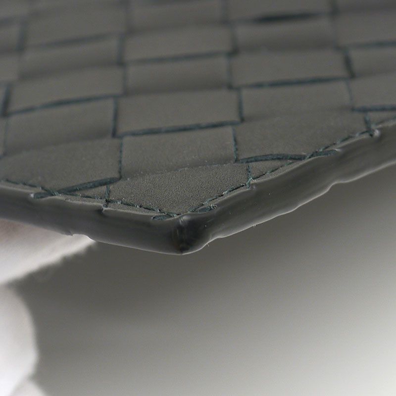 Bottega Veneta Intrecciato Leather Large Pouch Clutch Bag Black