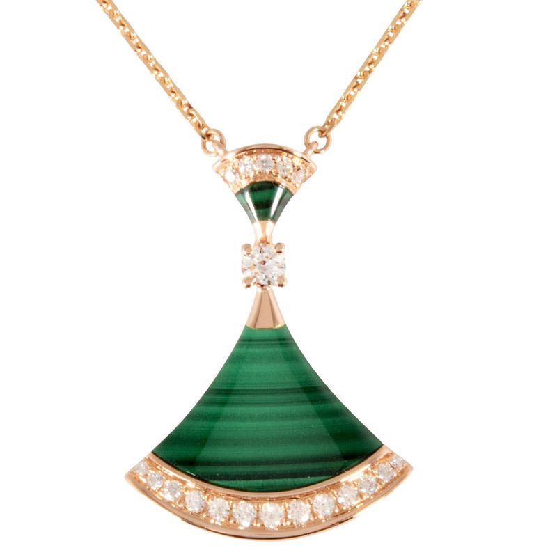 Bulgari Bvlgari DIVA Dream Necklace With Diamonds 351143 18K Pink Gold 73g